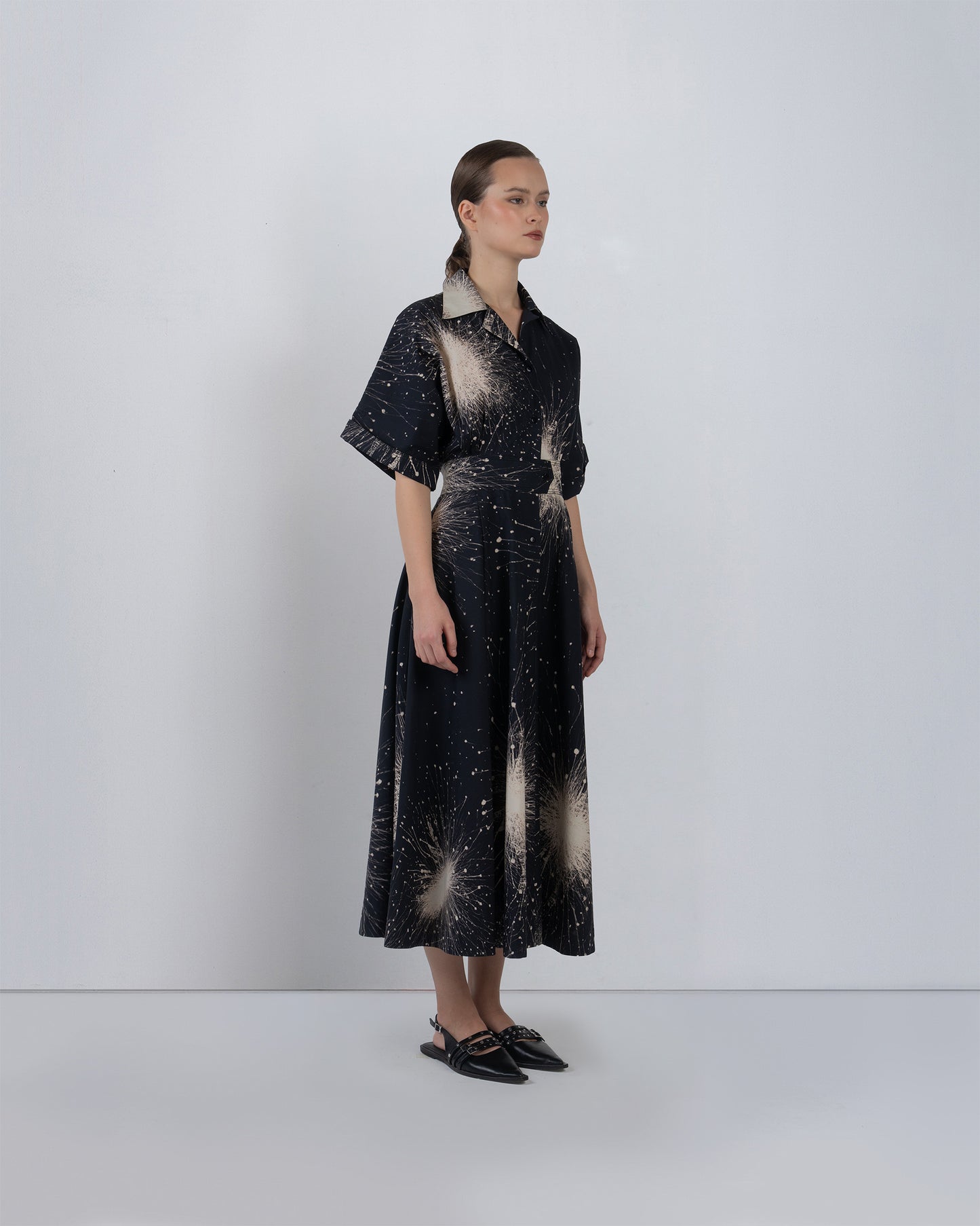 Sun Dress In Splatter Print