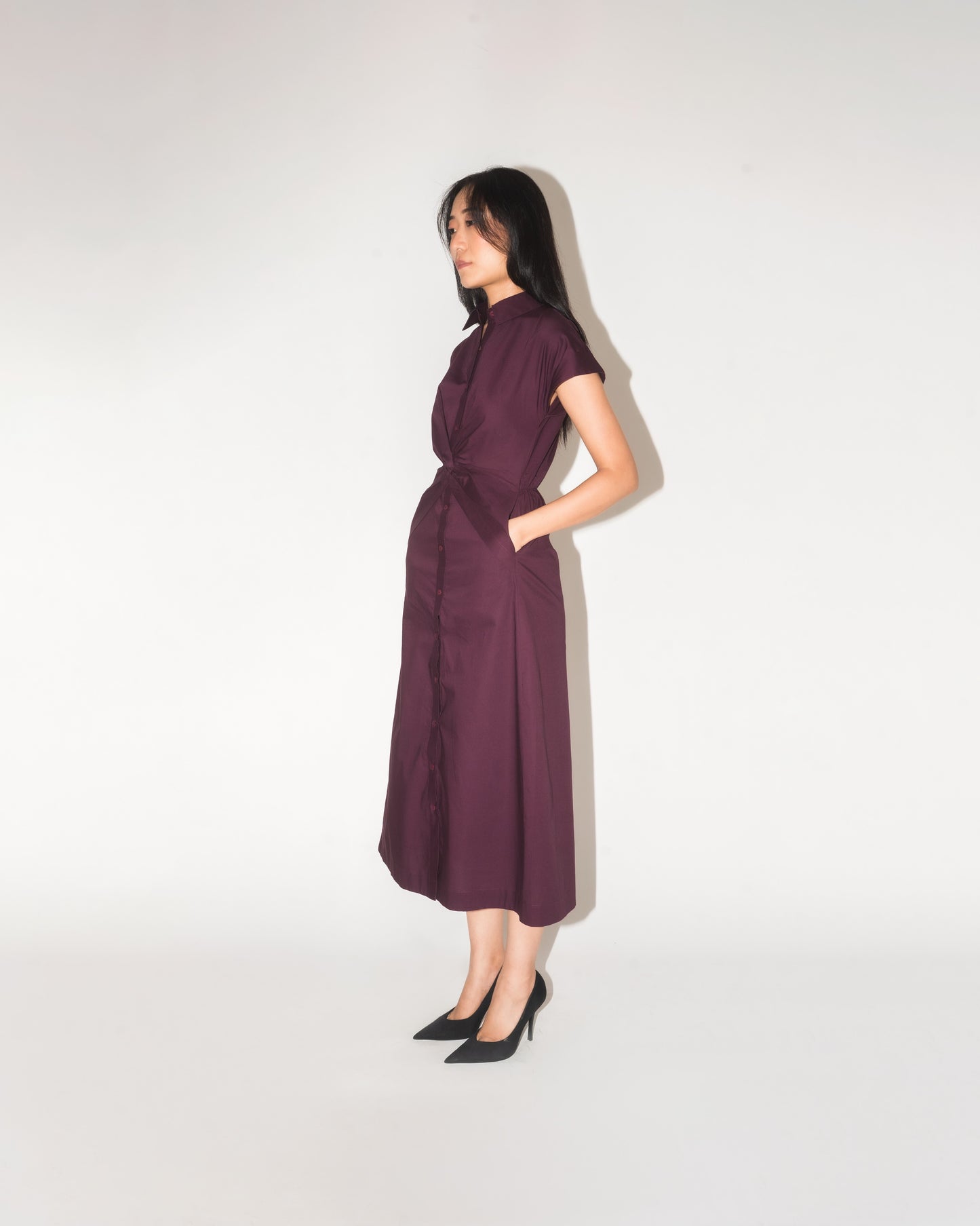 Twisted Draped Dress - Leh Studios