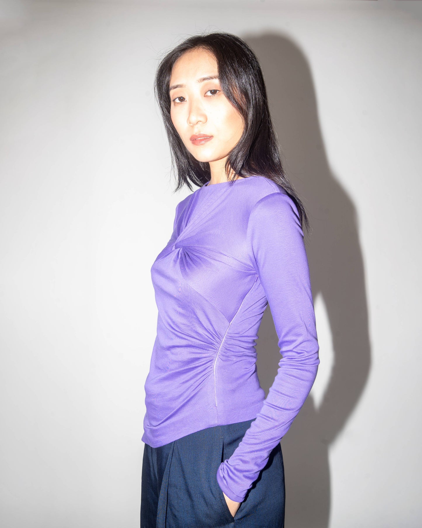 Iris Draped Top - Leh Studios