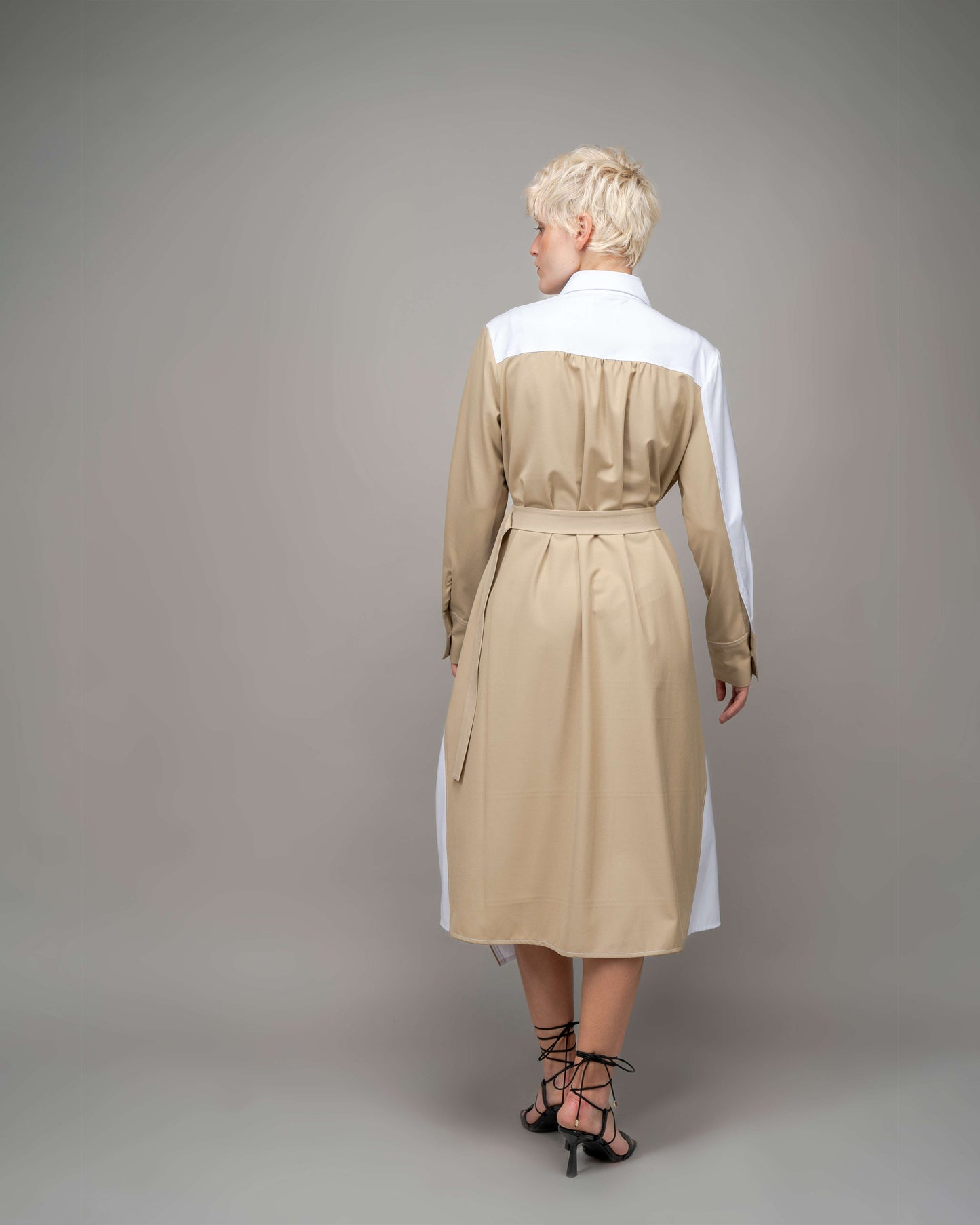 Composition Suit Shirt Dress
