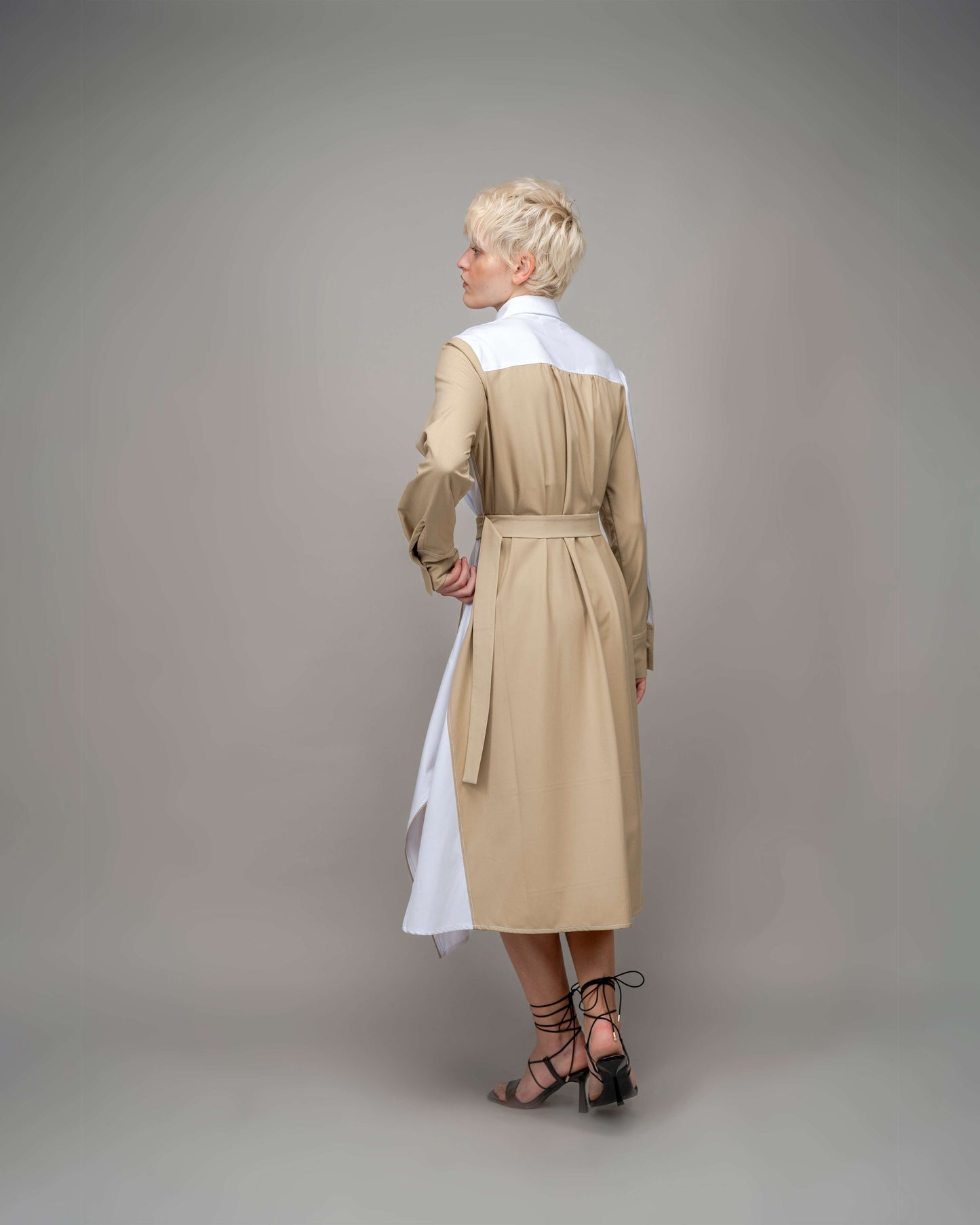 Composition Suit Shirt Dress