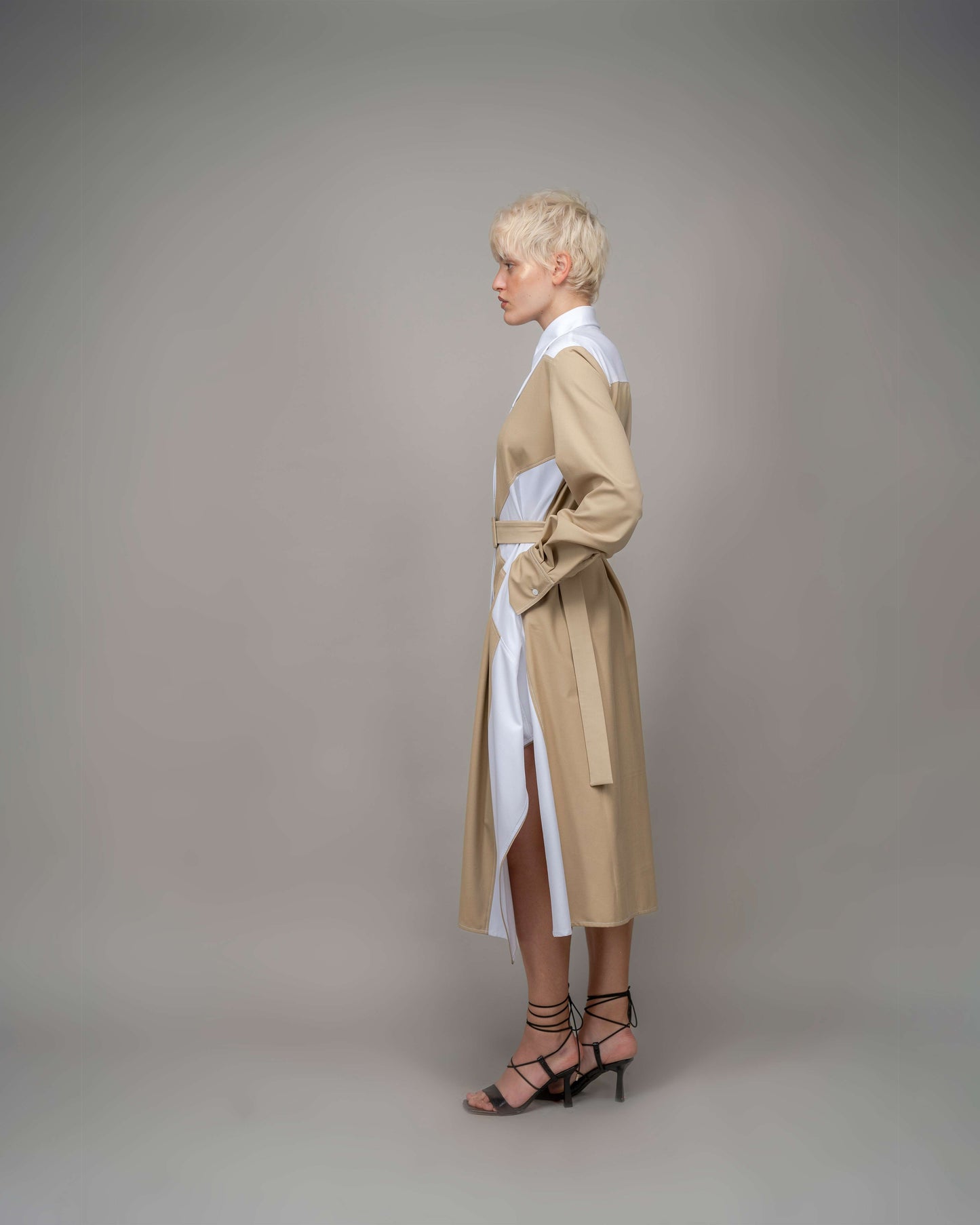 Composition Suit Shirt Dress