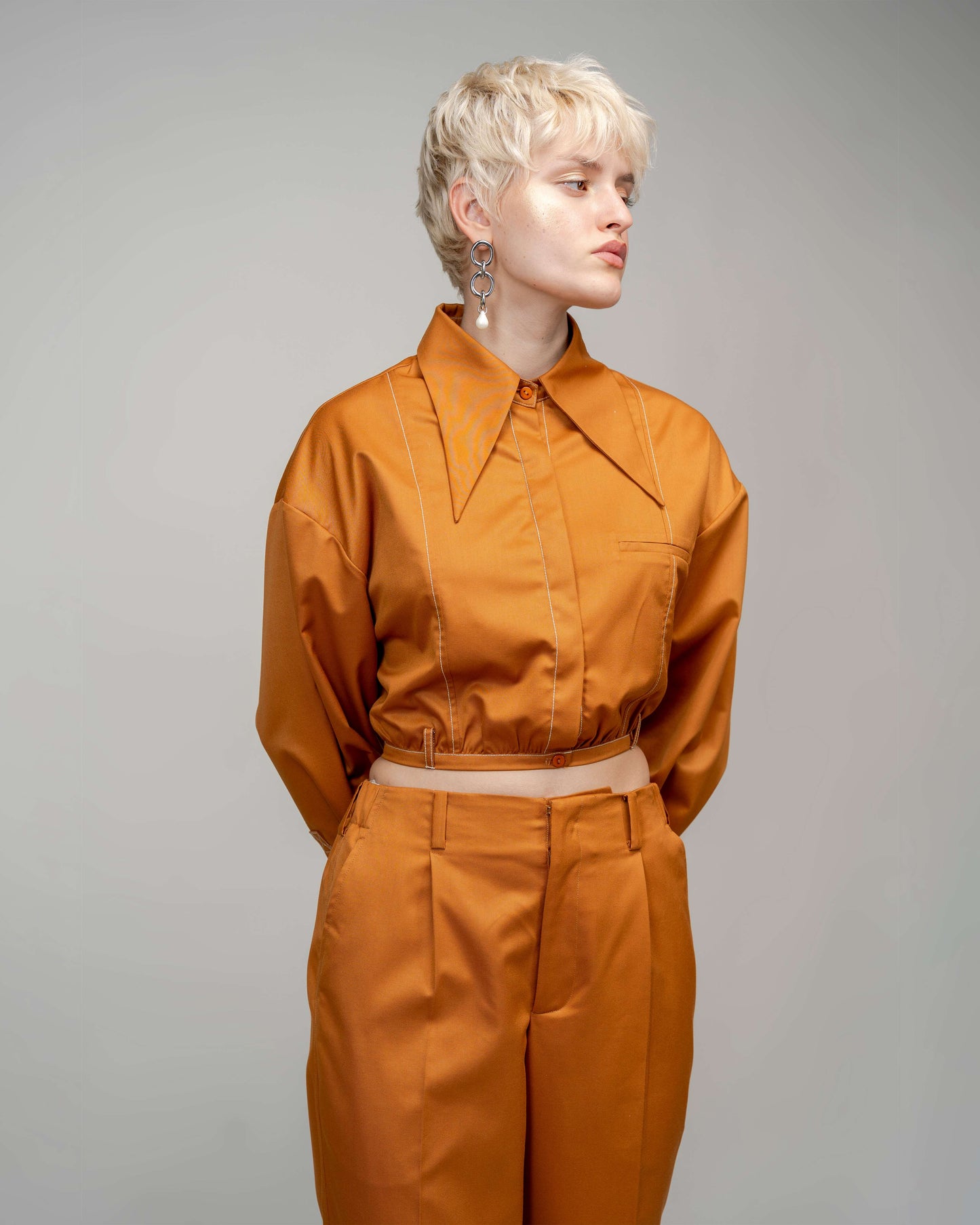 Suit Pant In Amber - Leh Studios
