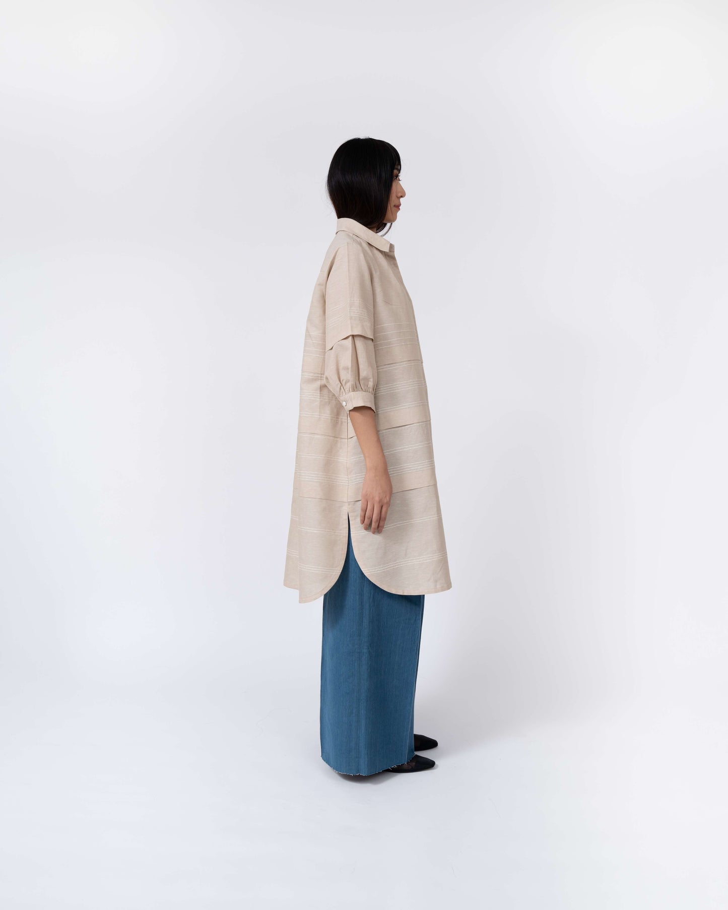 Pleated Fence Shirt - Leh Studios