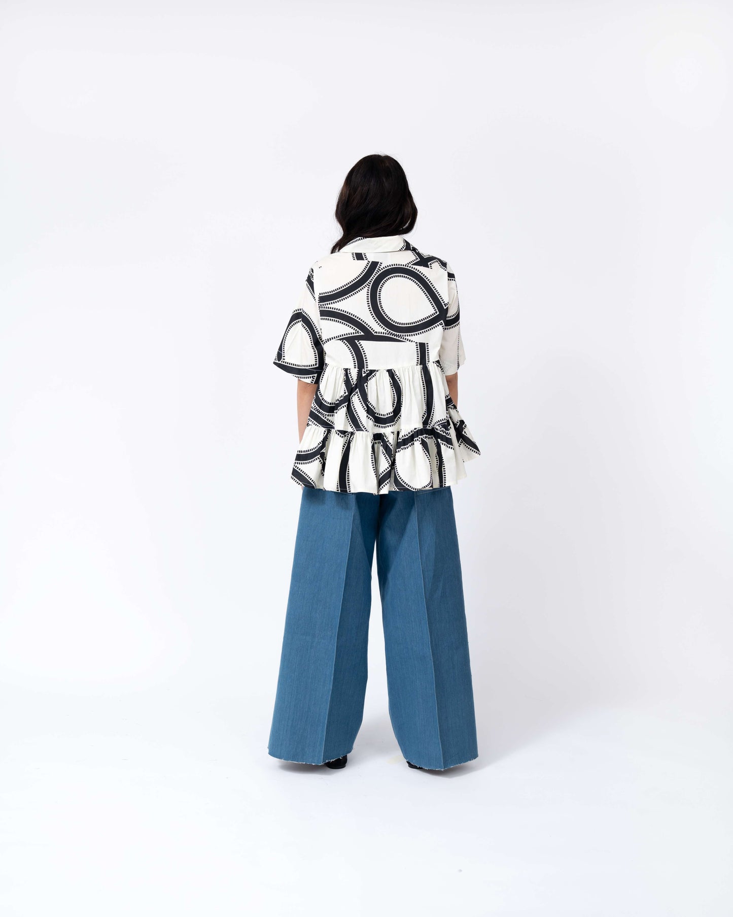 Swrill Print Tier Top - Leh Studios