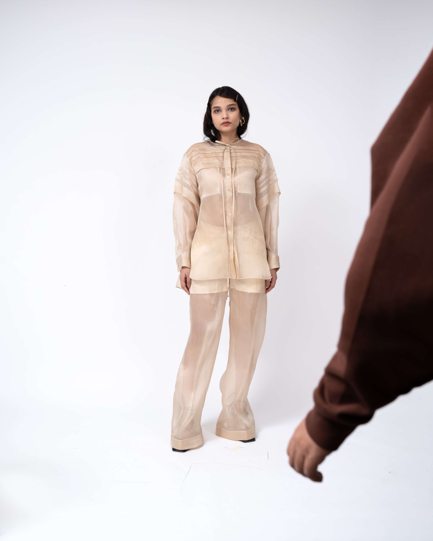 Organza Pleated Tunic - Leh Studios