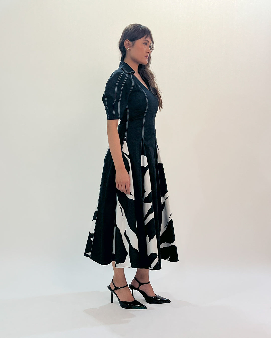 Stream Godet Dress