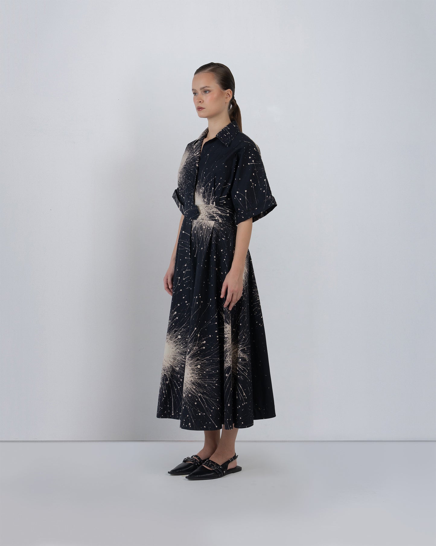 Sun Dress In Splatter Print