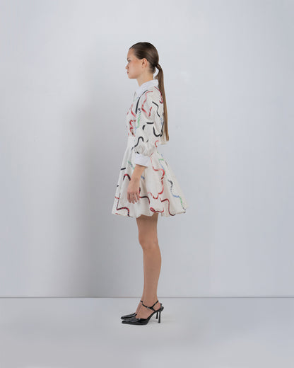 Bandes Bubble Hem Dress