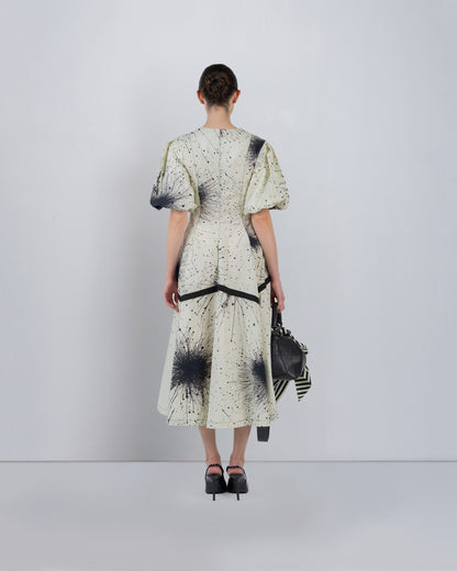 Thalia Dress In Splatter Print