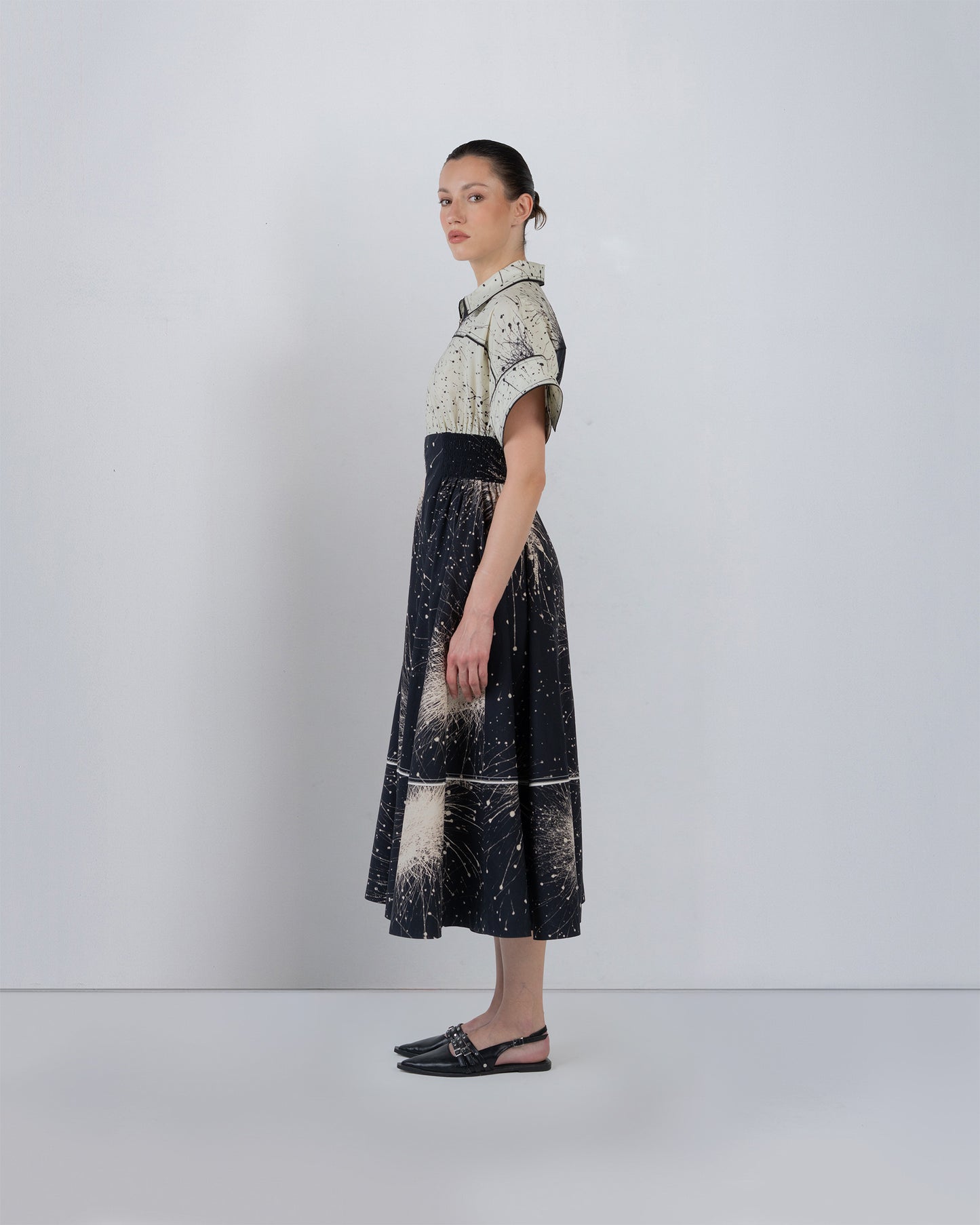 Esther Dress In Splatter Print