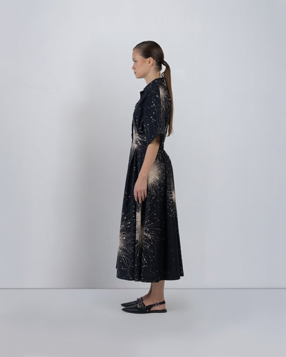 Sun Dress In Splatter Print