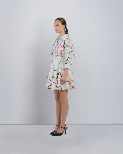 Bandes Bubble Hem Dress