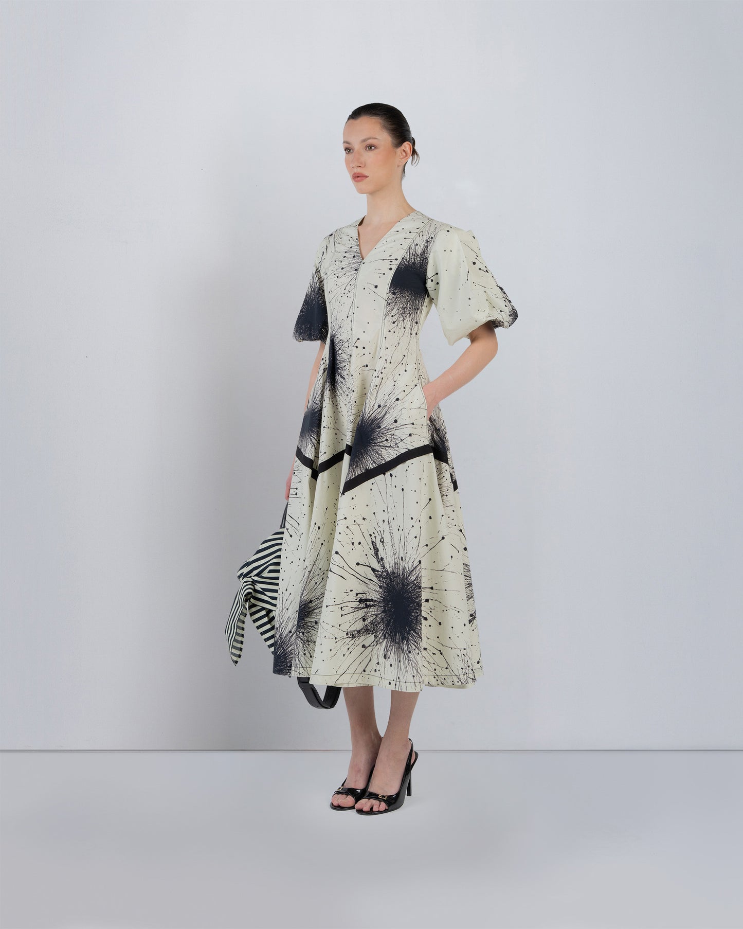 Thalia Dress In Splatter Print