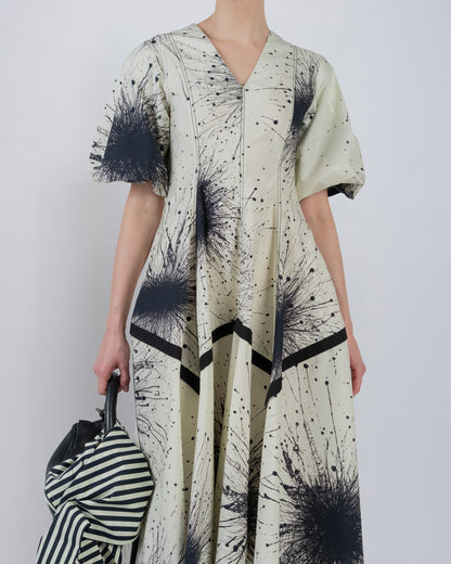 Thalia Dress In Splatter Print