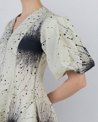 Thalia Dress In Splatter Print