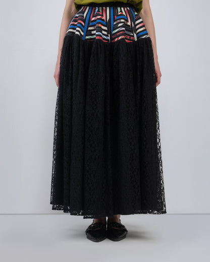 Pagoda Peplum Skirt