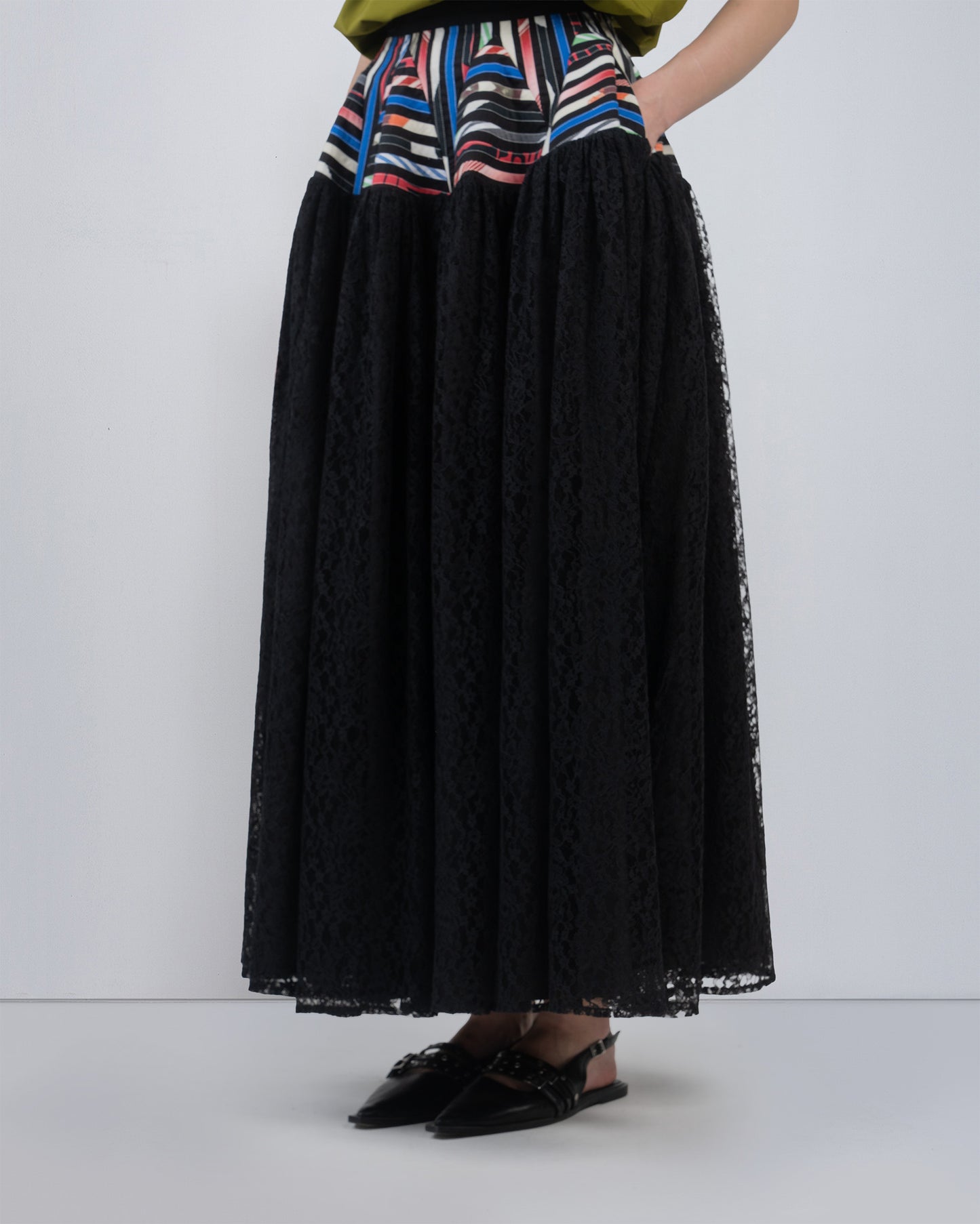 Pagoda Peplum Skirt