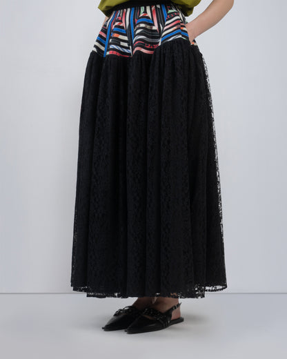 Pagoda Peplum Skirt