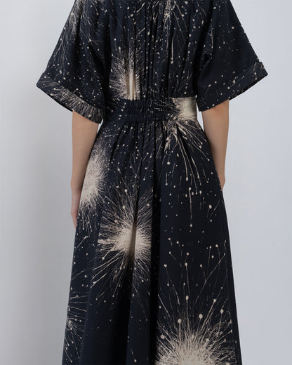 Sun Dress In Splatter Print