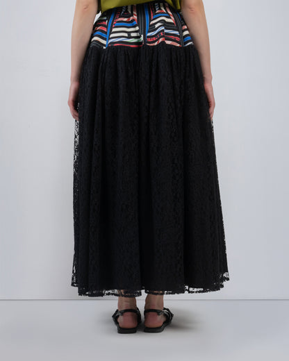 Pagoda Peplum Skirt