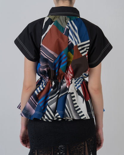 Patchwork Parka Top