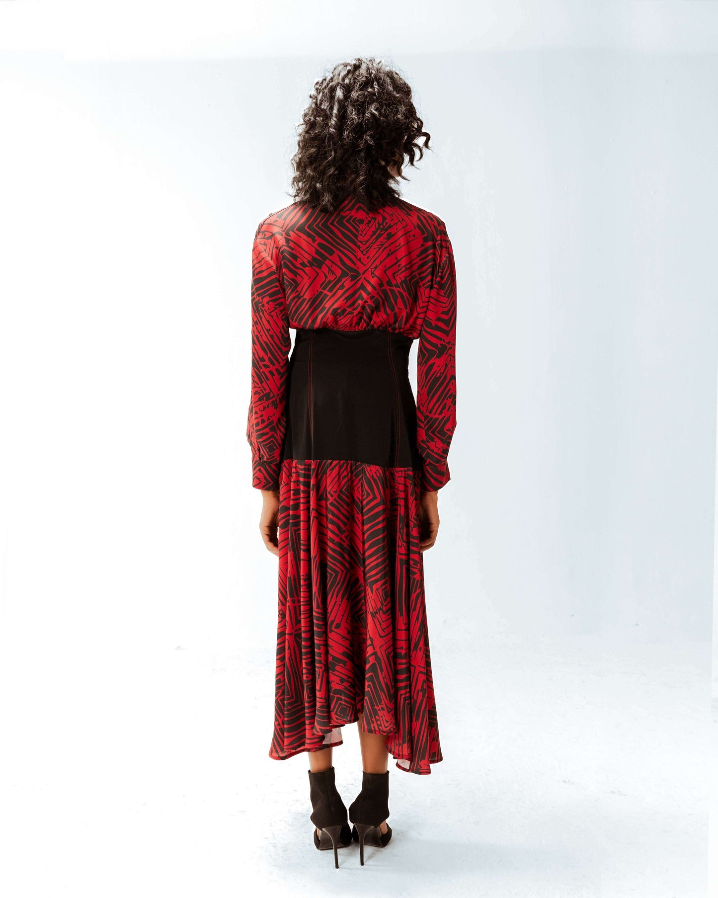 Florix print Samira crepe dress