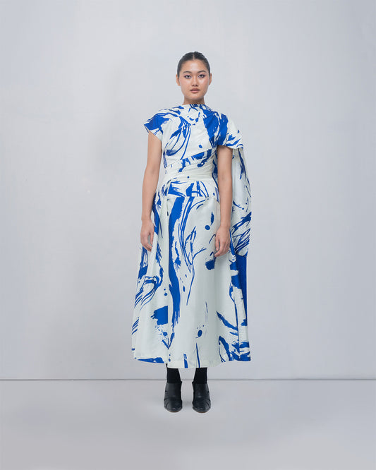 Shiori Draped Dress