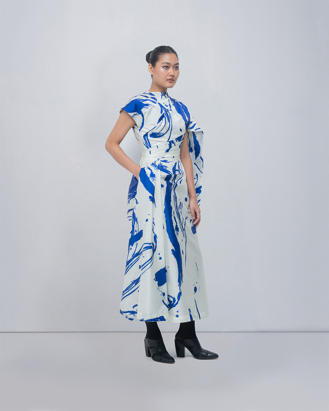 Shiori Draped Dress