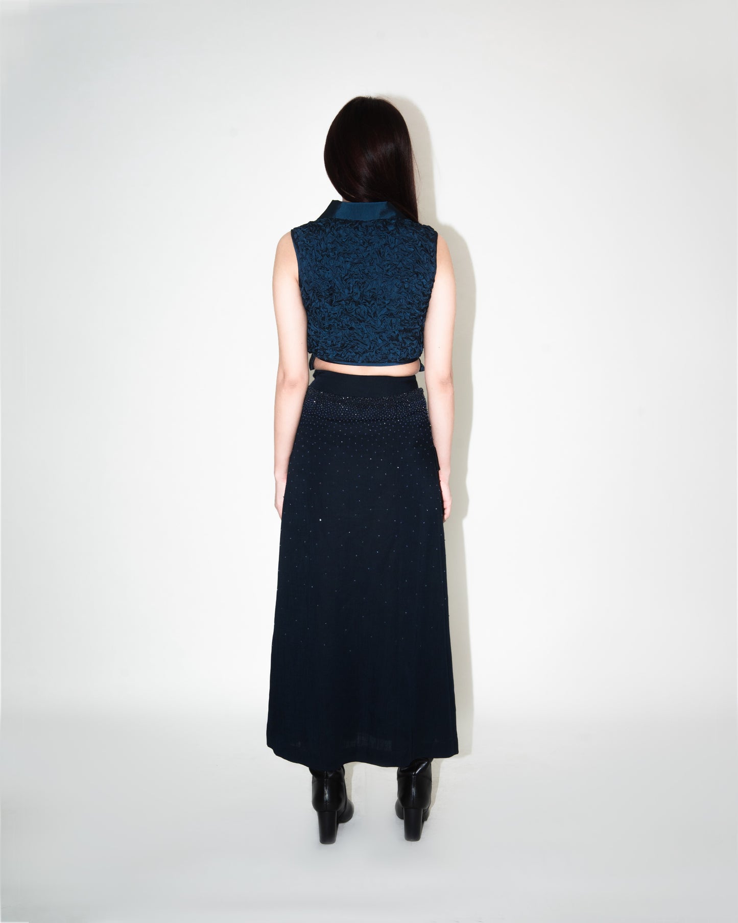 Midnight embellished skirt