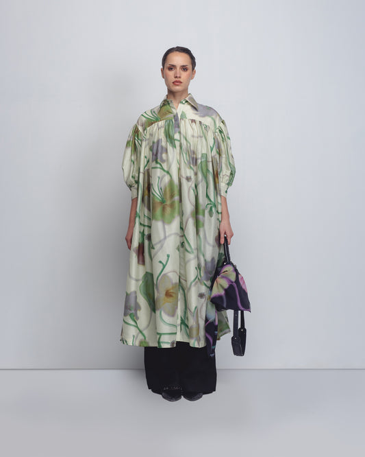 Paron Print Drop Shirt Dress