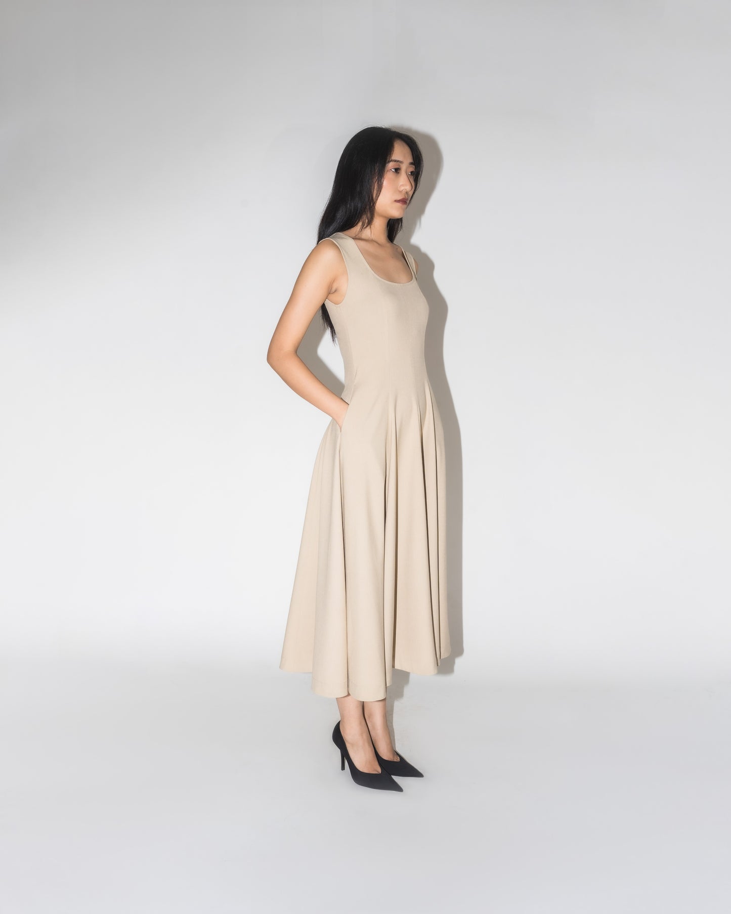 Scooped Panel Dress