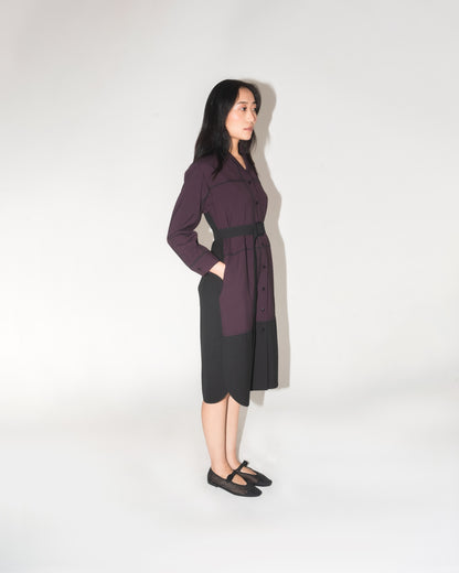 Broken Fence Suit Shirt Dress