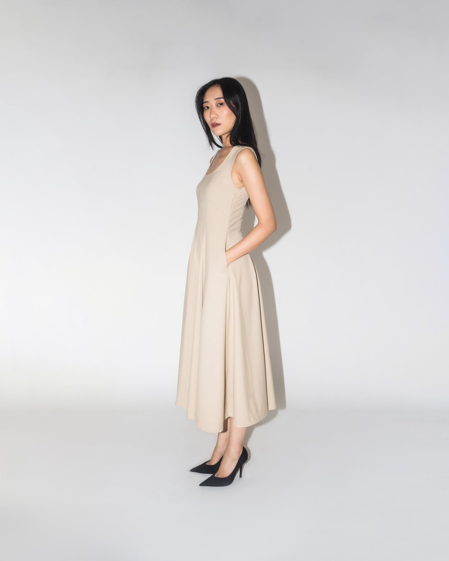 Scooped Panel Dress