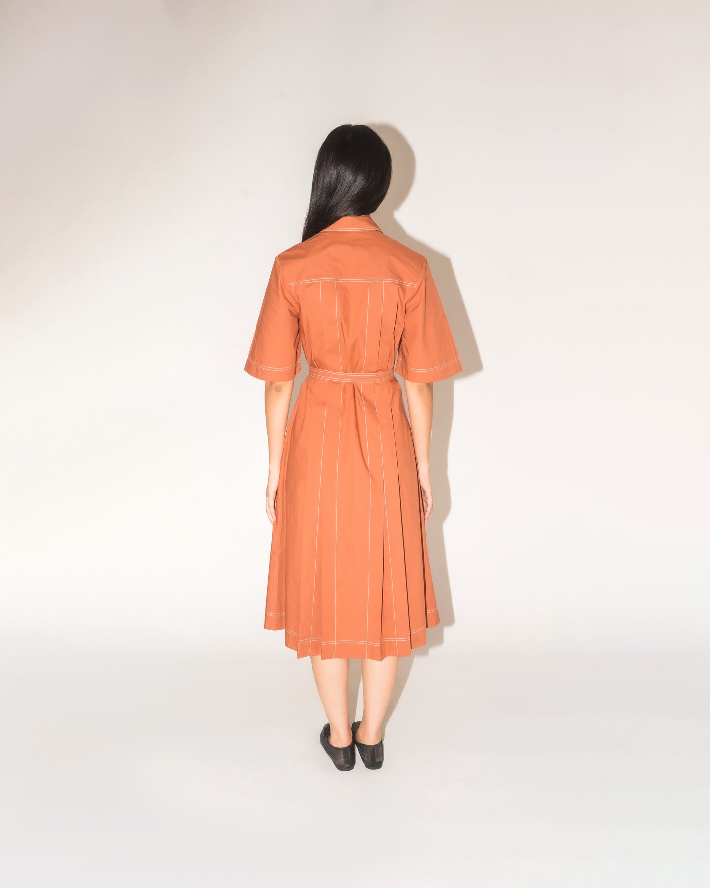 Pleated Safari Dress