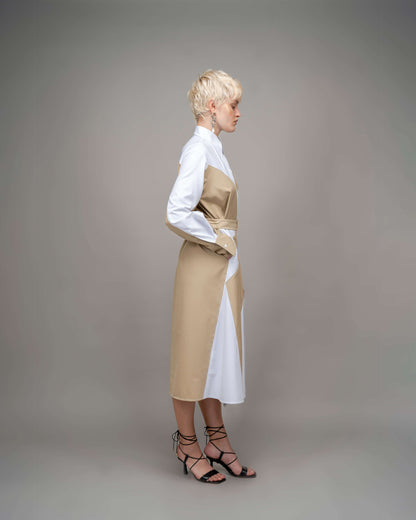 Composition Suit Shirt Dress
