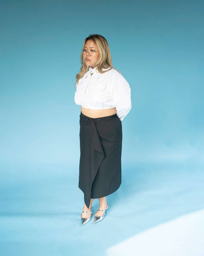 Suit Wrap Skirt