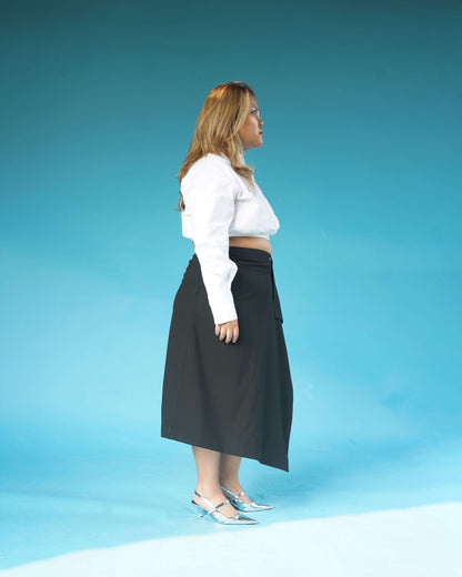 Suit Wrap Skirt