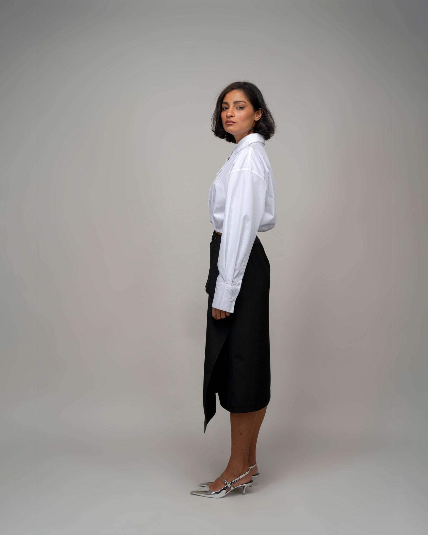 Suit Wrap Skirt