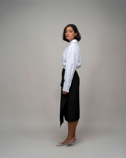 Suit Wrap Skirt