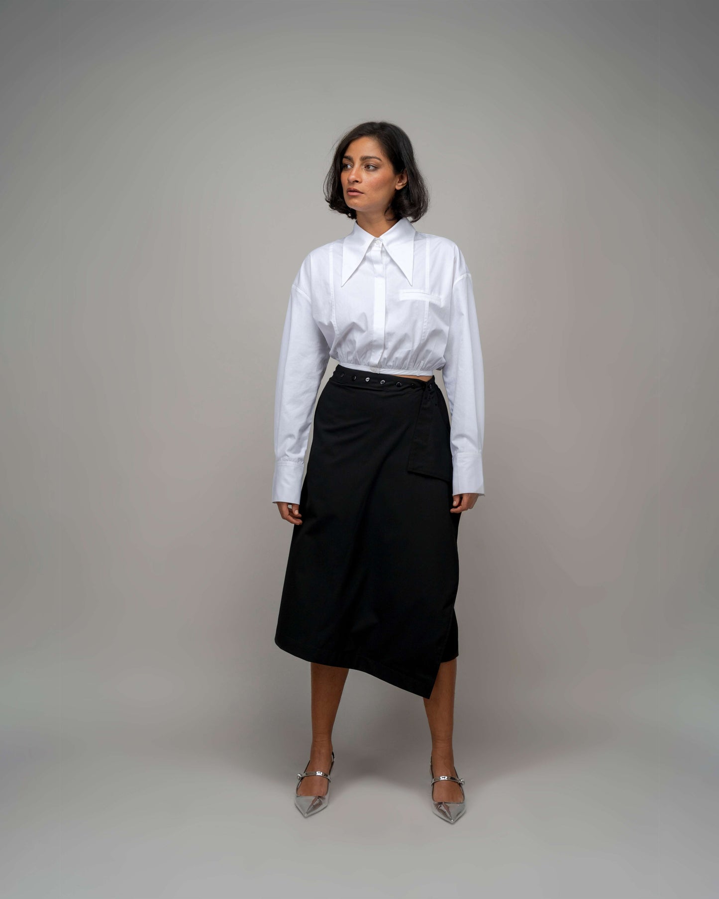Suit Wrap Skirt