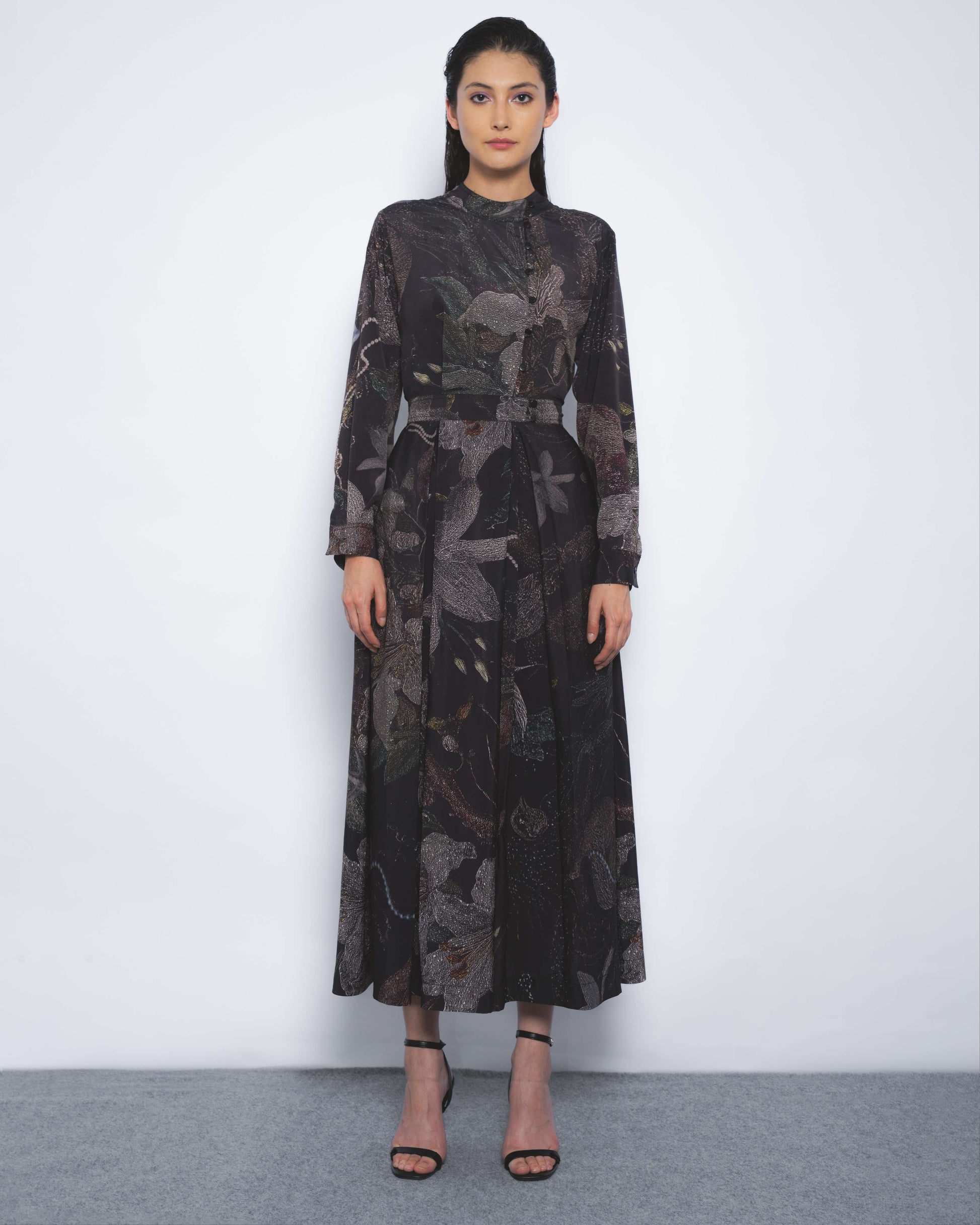 Wrap Dress in Silva Print - Leh Studios