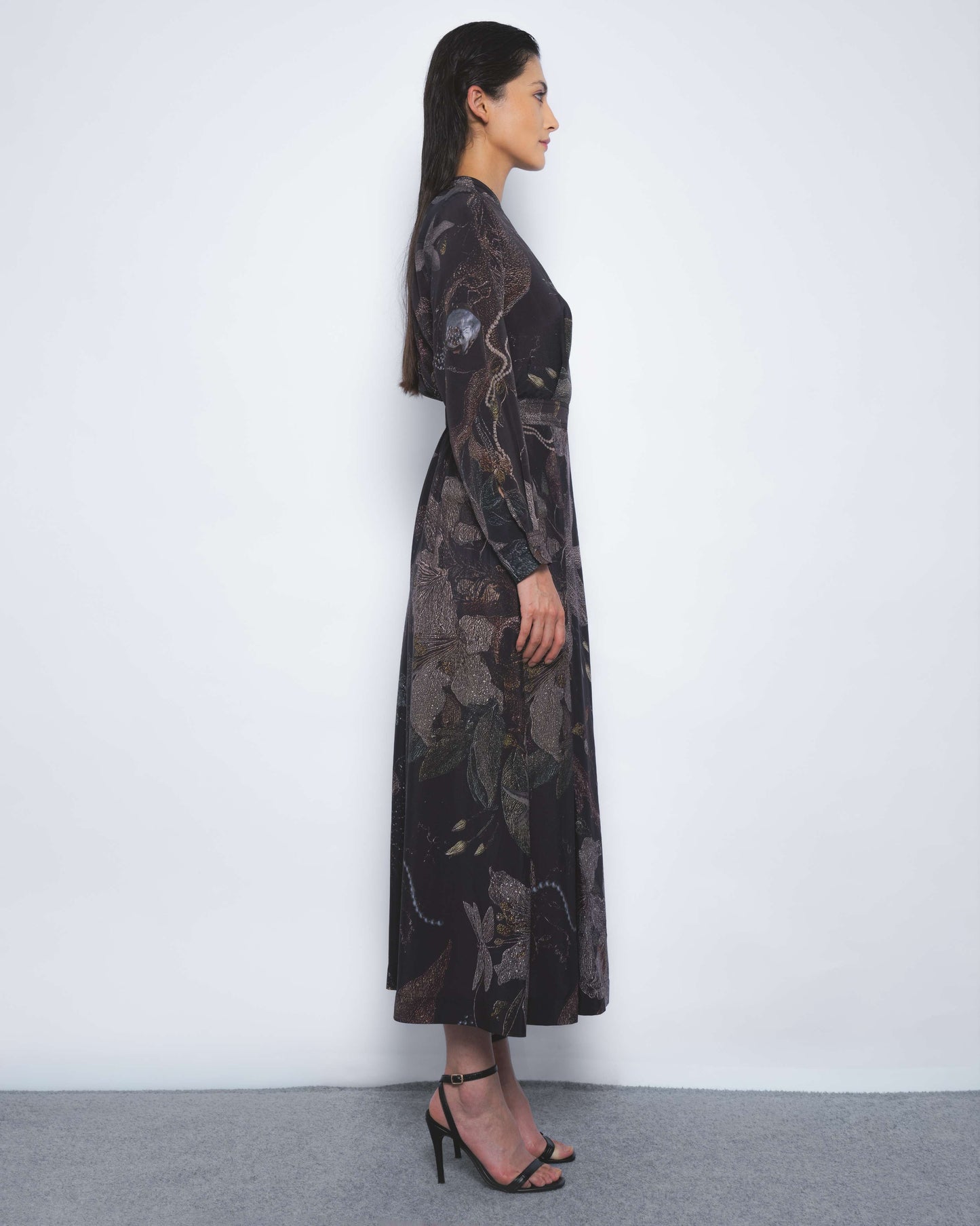 Wrap Dress in Silva Print - Leh Studios