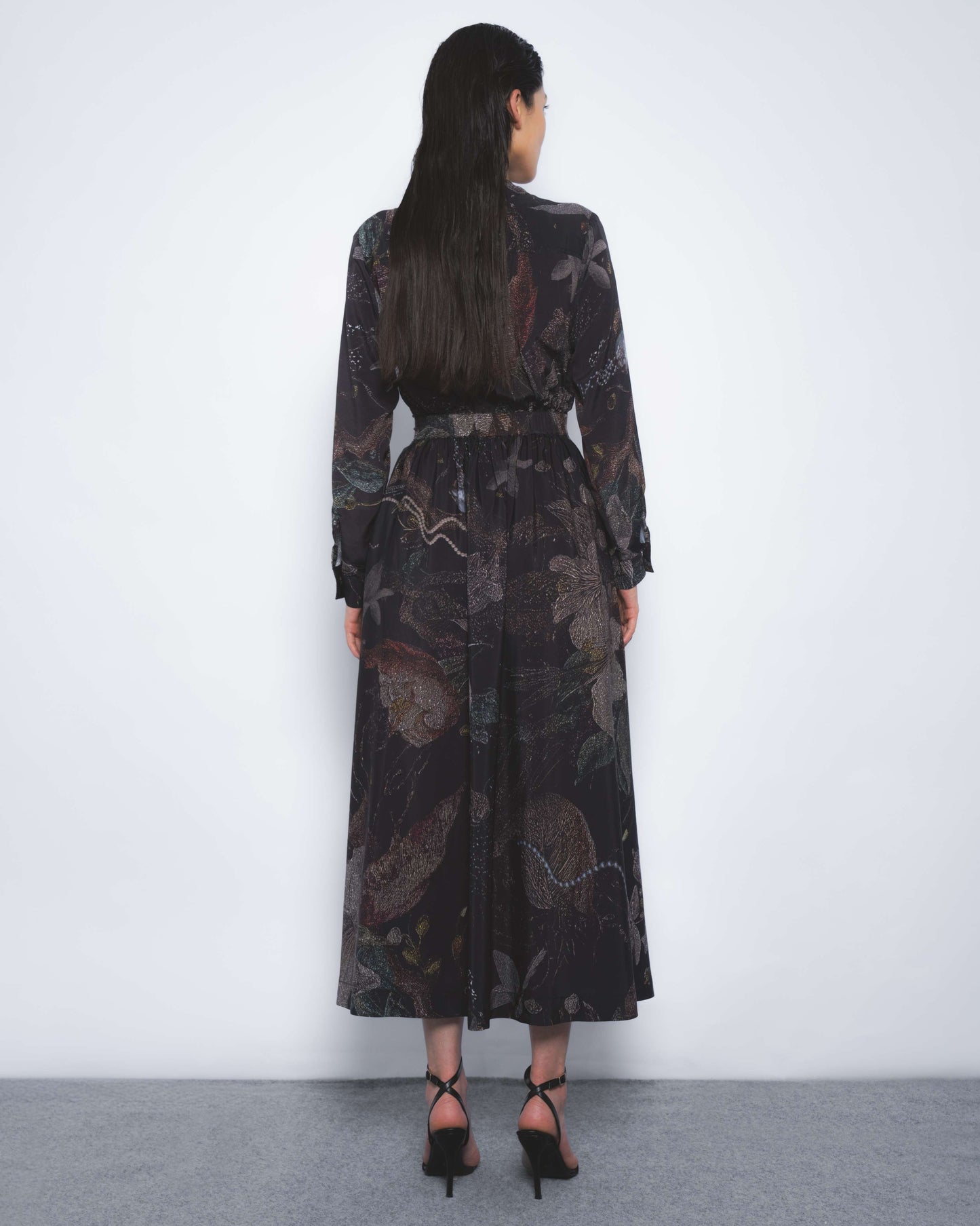 Wrap Dress in Silva Print - Leh Studios