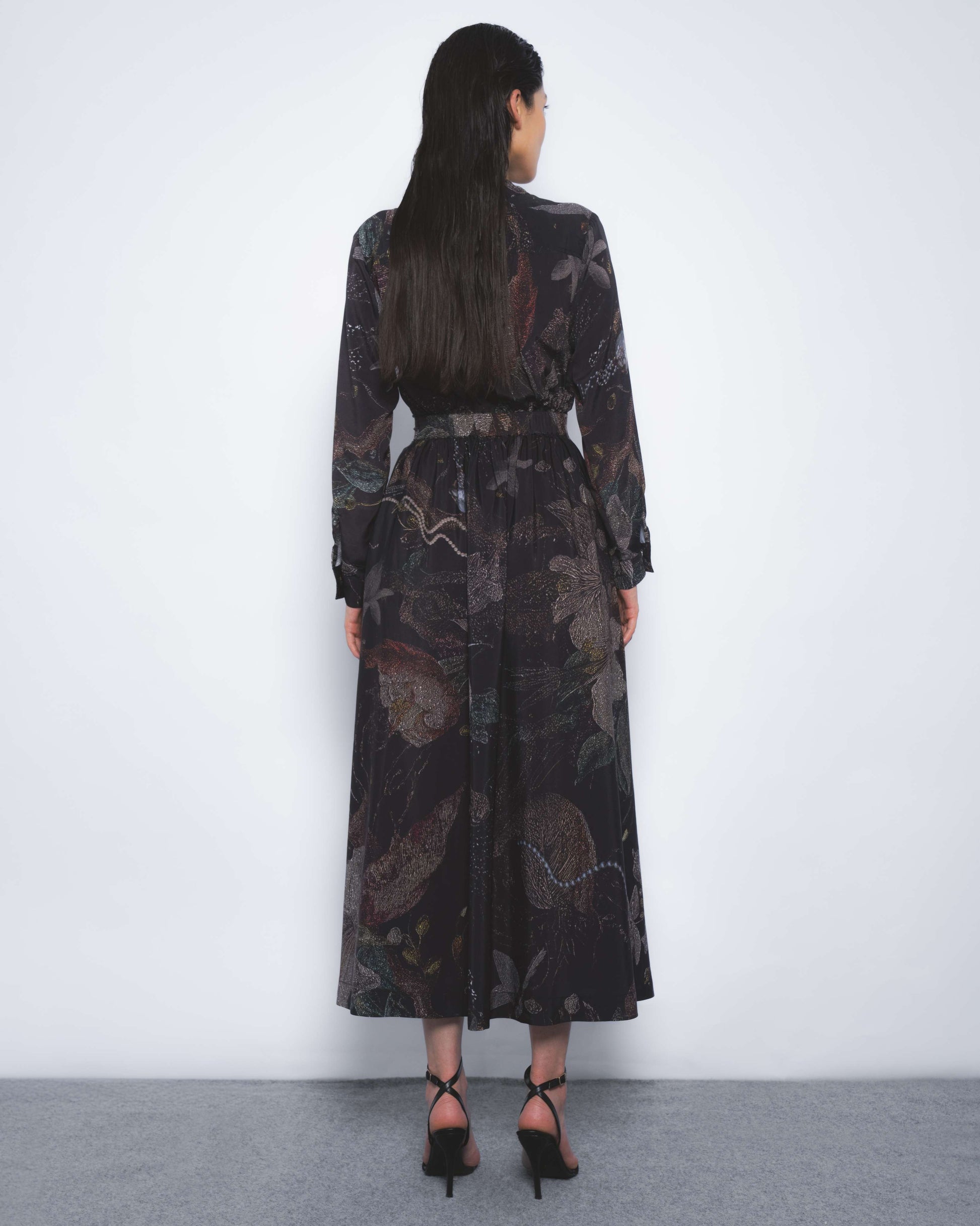 Wrap Dress in Silva Print - Leh Studios