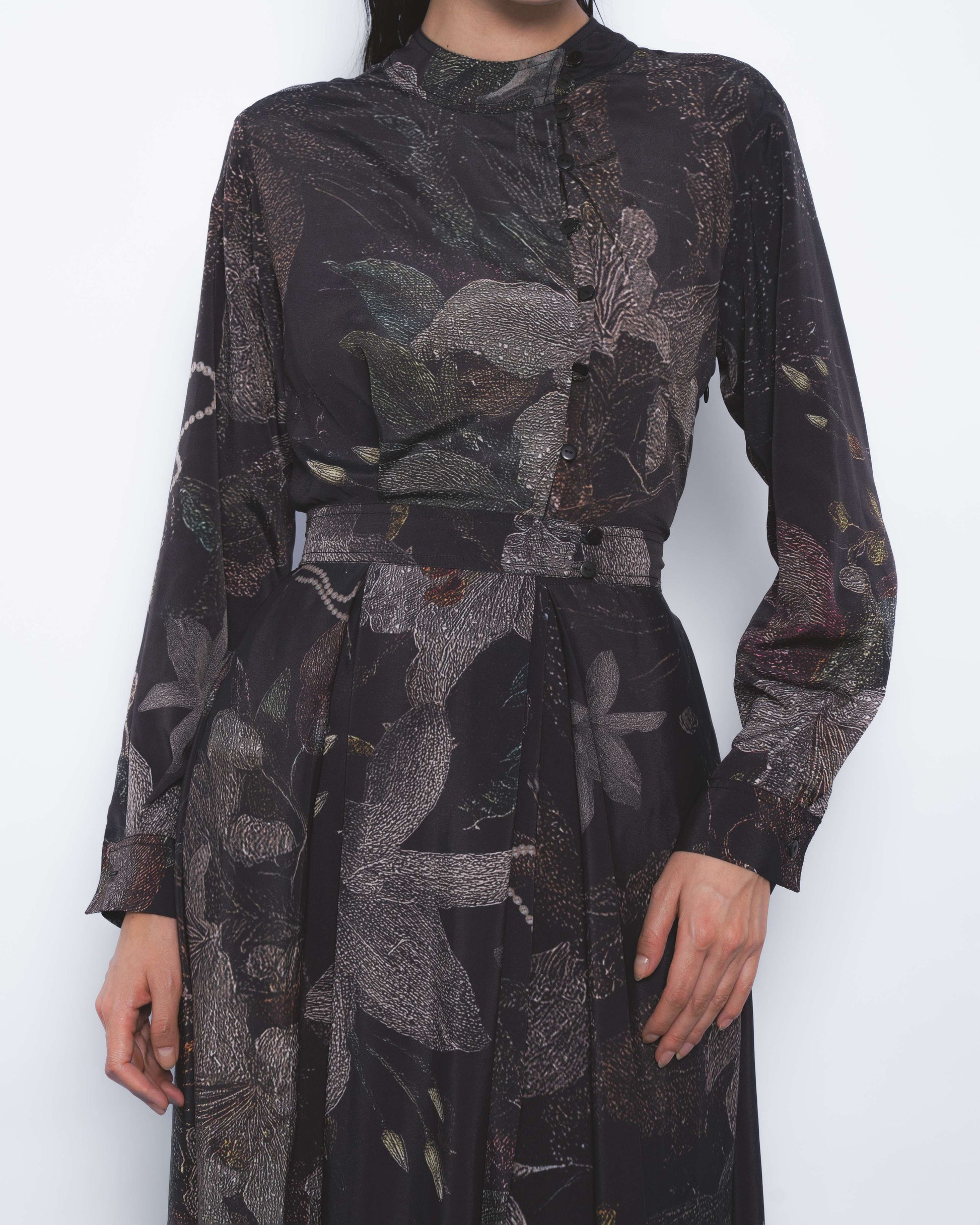 Wrap Dress in Silva Print - Leh Studios