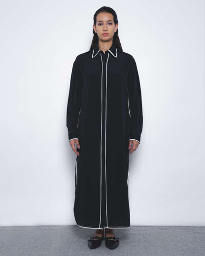 Elian Crepe Shirt Dress - Leh Studios