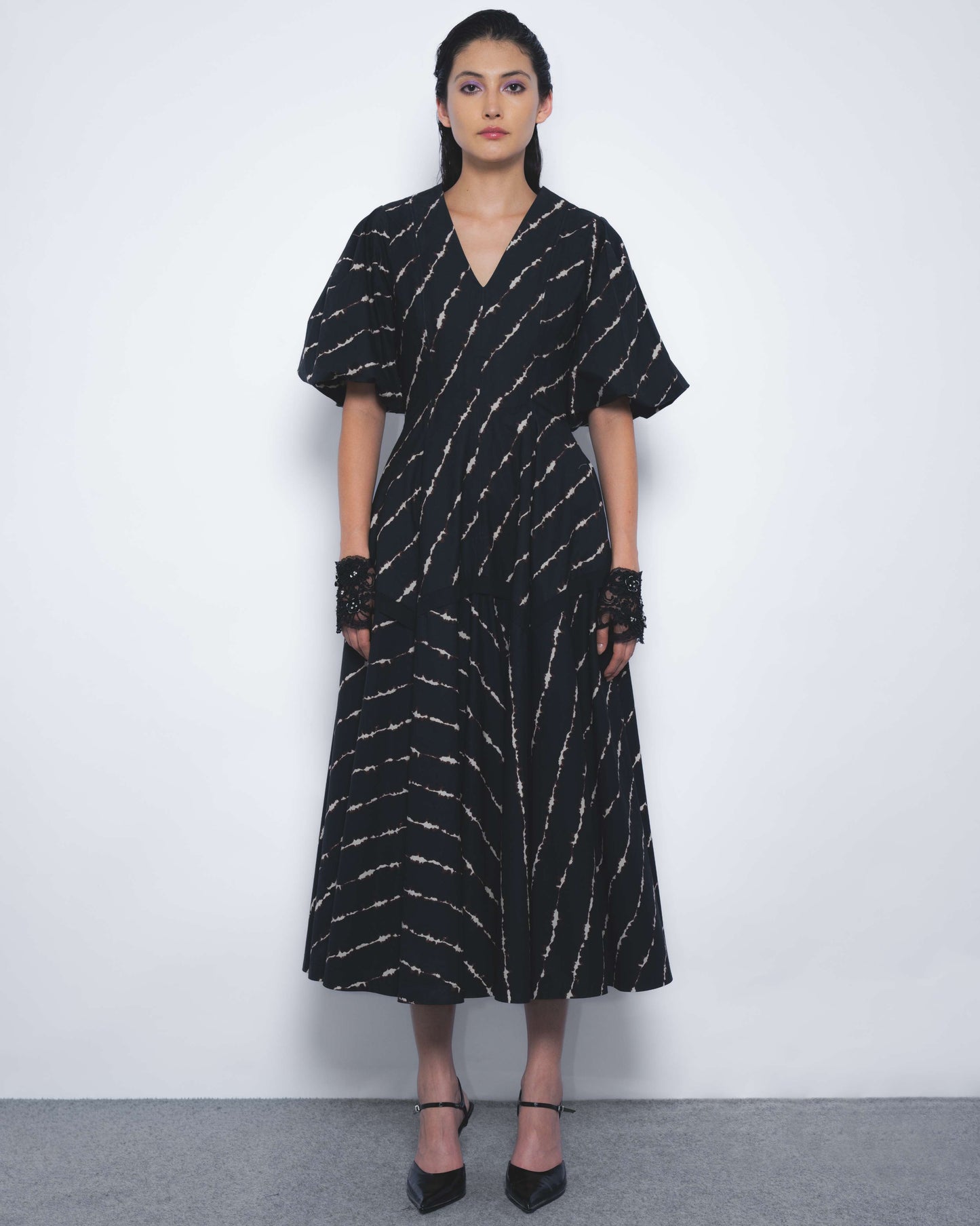 Thalia Dress in Spina Print - Leh Studios