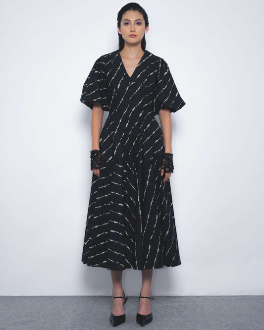 Thalia Dress in Spina Print - Leh Studios