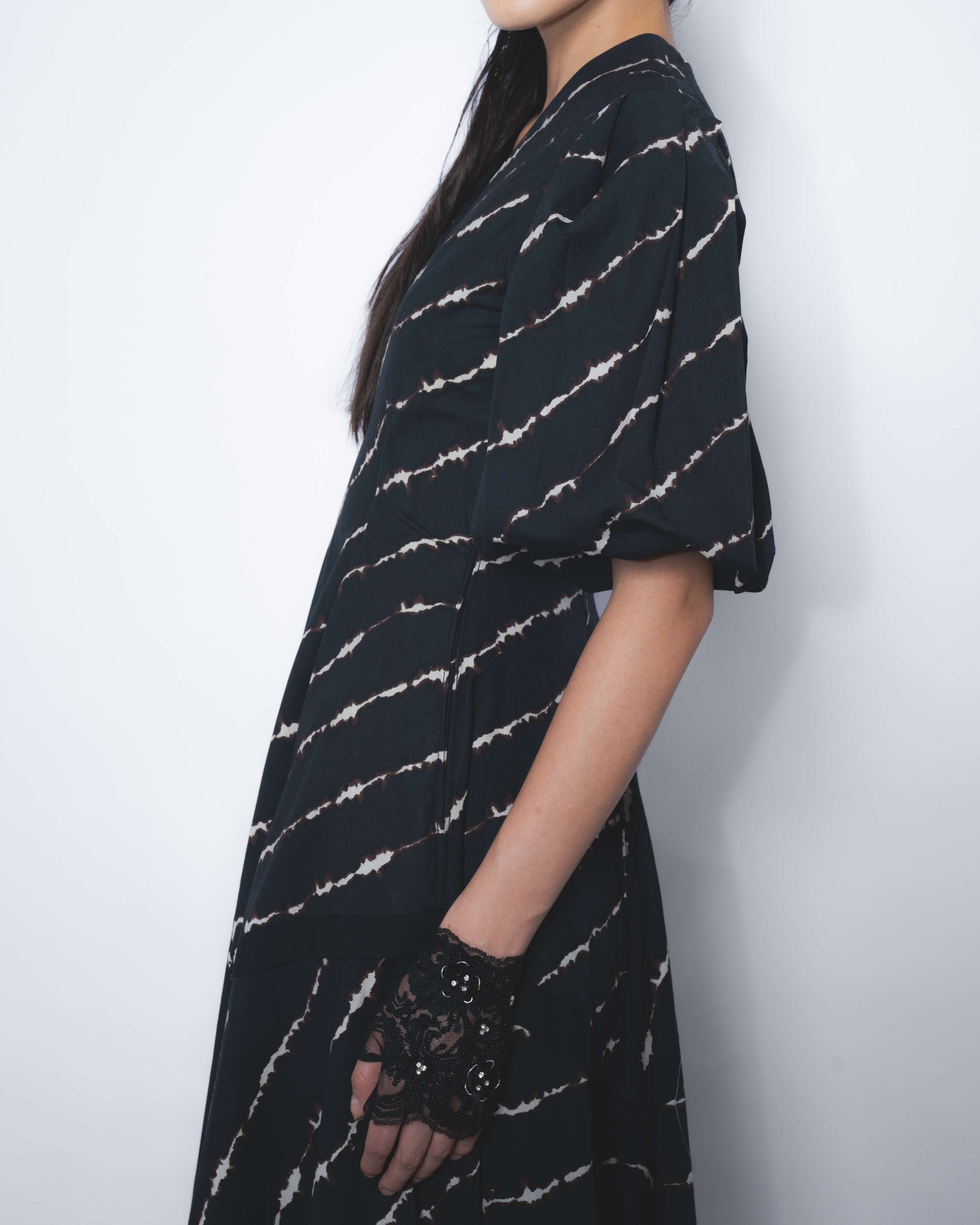 Thalia Dress in Spina Print - Leh Studios